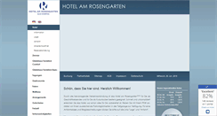 Desktop Screenshot of hotel-rosengarten.net
