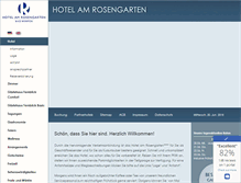 Tablet Screenshot of hotel-rosengarten.net